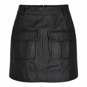 Phoebe Leather Pocket skirt